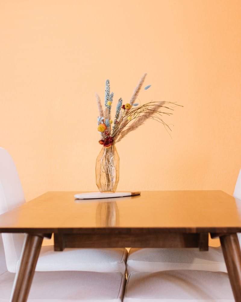 Dining collection — solid-wood tables and chairs