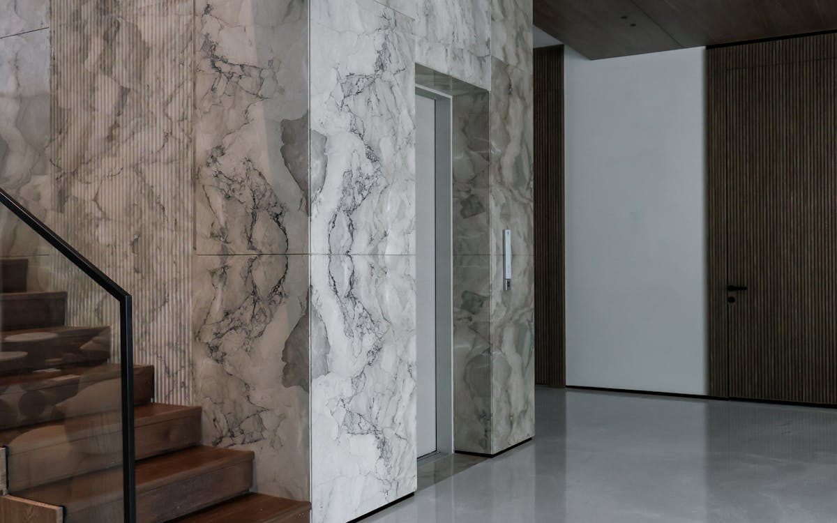 Warm timber-panelled space